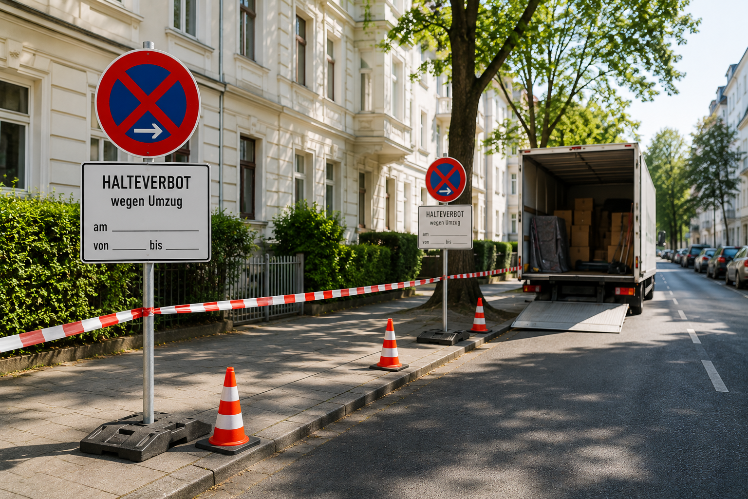 Offizielle Halteverbotszone