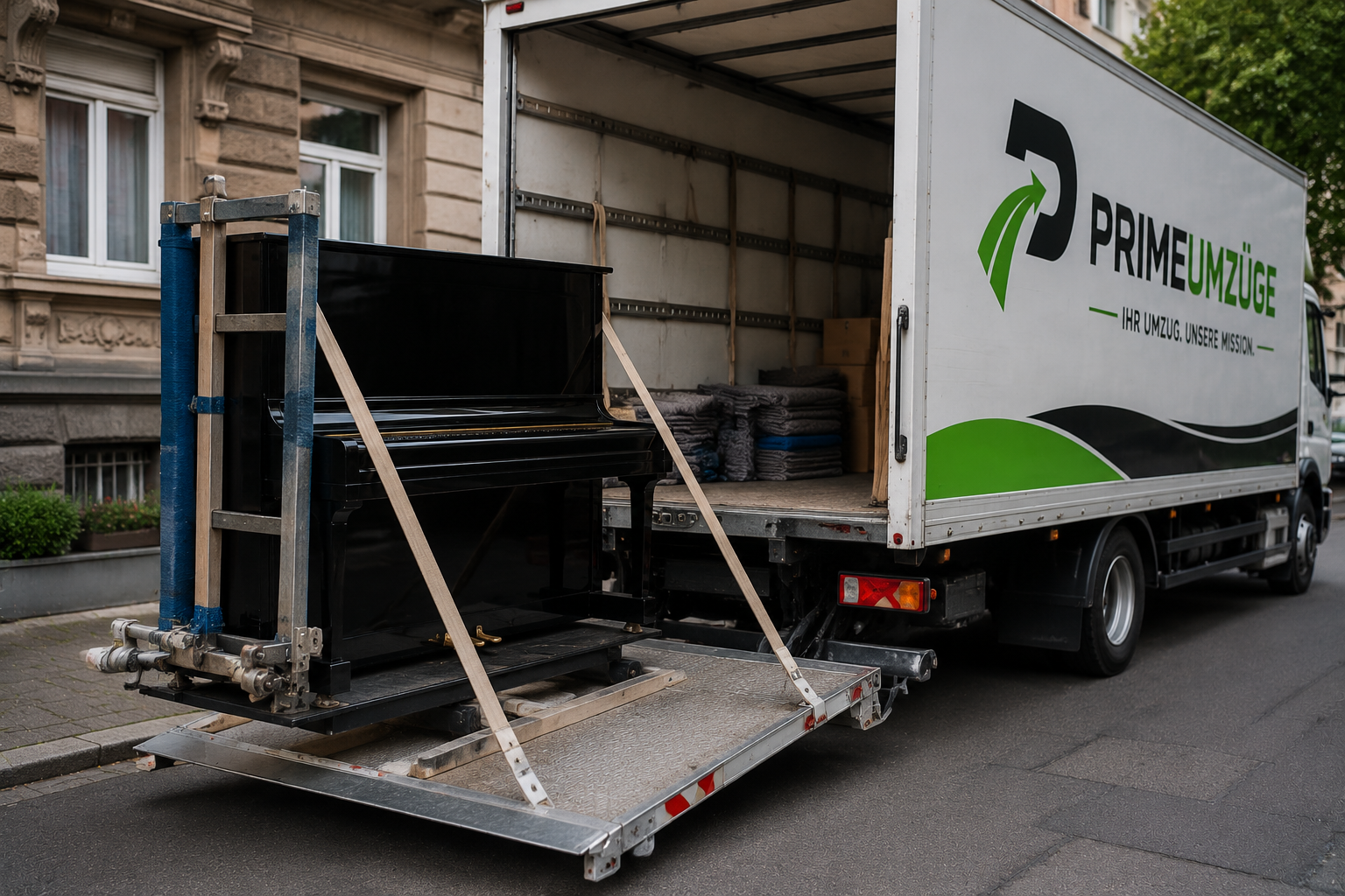 Sicherer Spezialtransport von Klavieren und Schwerlasten
